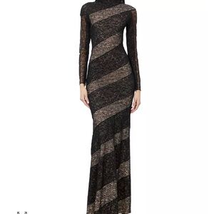 Alice + Olivia Delora Lace Paneled Dress